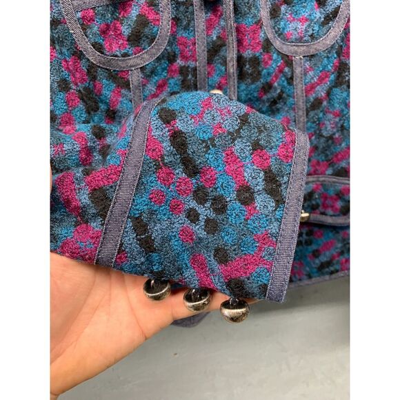 Marc Jacobs Women’s 6 Tweed Wool Blend Blazer Blue Purple Career Work Jacket - Picture 6 of 12